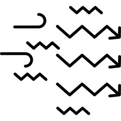 Naklejka premium Air Flow Icon