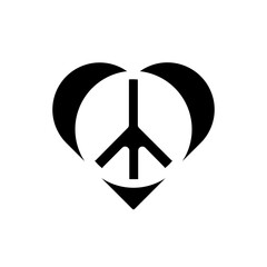 Love of peace sign Icon