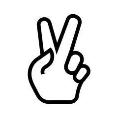Obraz premium Peace Gesture Icon