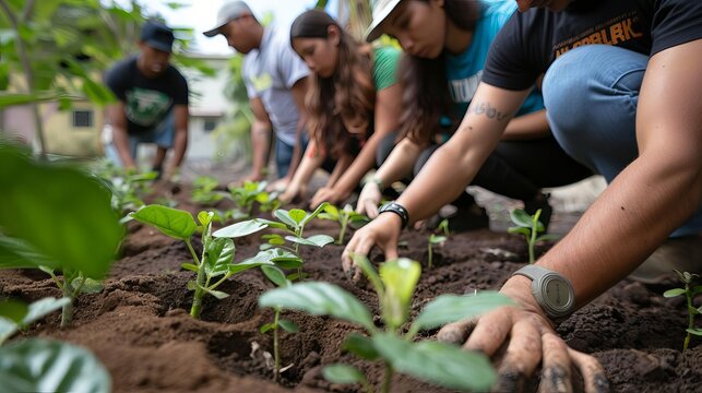 A tutorial on tree planting for beginners in a community center