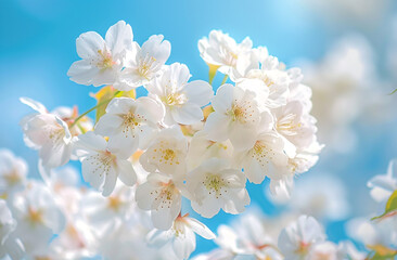 white cherry blossom