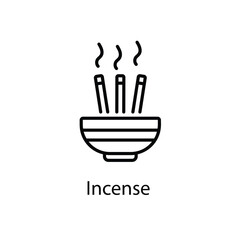 Incense vector icon 