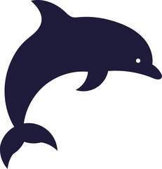 シンプルなイルカのシルエット