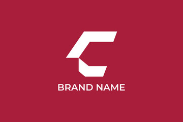 initial C letter abstract vector, letter C arrow logo, letter C direction logo, letter C finance business logo, logomark