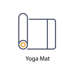 Yoga Mat vector icon