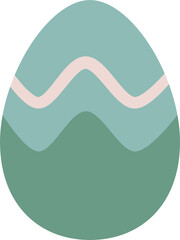 Decoration Easter egg with colorful pattern.