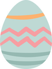 Decoration Easter egg with colorful pattern.