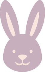 A rabbit with a pink face