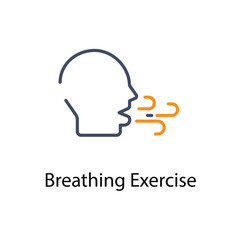 Breathing Exercise vector icon