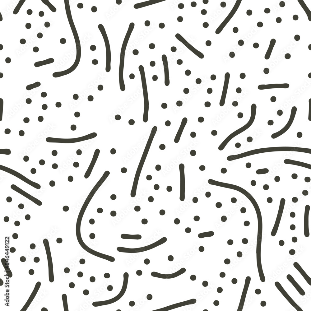 Aufkleber Abstract background of vector organic wood-like irregular lines pattern. Abstract seamless pattern background