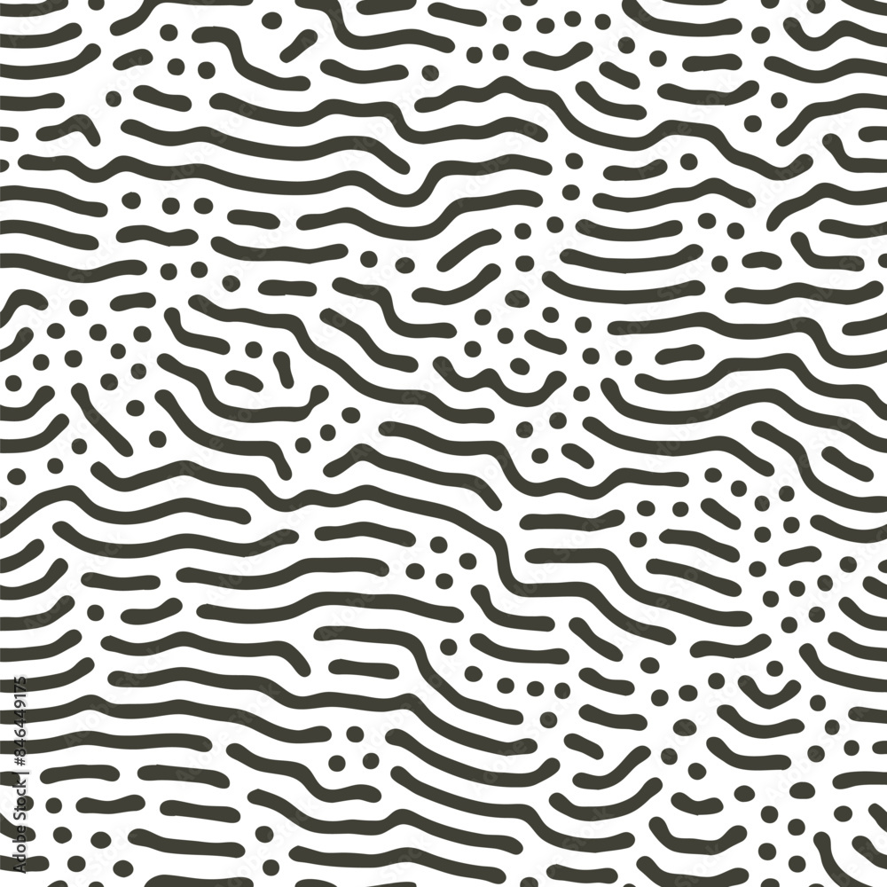 Aufkleber Abstract background of vector organic wood-like irregular lines pattern. Abstract seamless pattern background