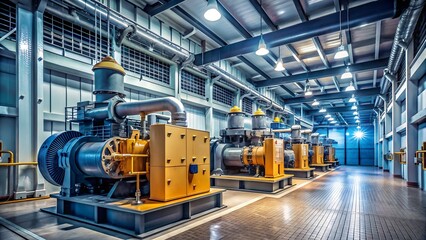 Fototapeta premium Industrial Diesel Generators for Backup Power