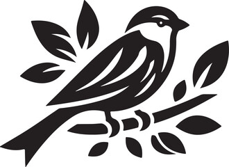 Sparrow icon silhouette