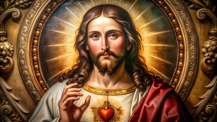 Sacred Heart Painting, San Giuseppe Sanctuary (19th C.)