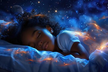 At night, young children are sleeping