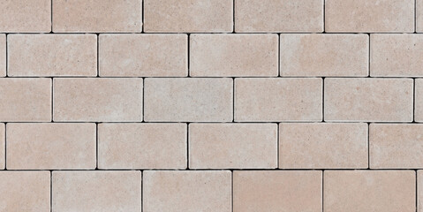 Seamless Pink Sandstone Wall Texture - Natural Stone Facade Background