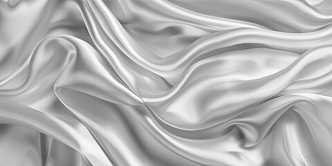 Obraz premium Luxurious Flowing Silver Liquid Metal Artistic Background