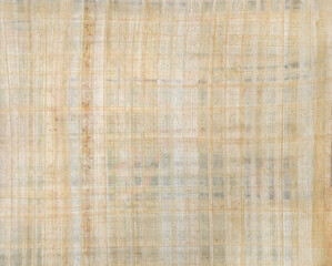 Egyptian papyrus paper texture. Horizontal or vertical background with sheet of papyrus. Copy space for text