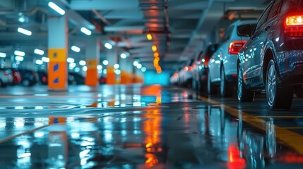 Smart parking management system, urban parking lot