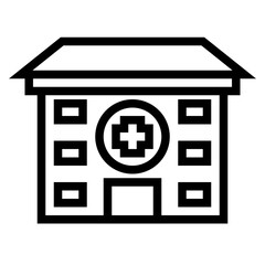 Obraz premium hospital icon