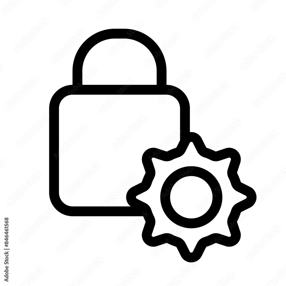 Poster privacy settings icon ideal for security and user protection themes