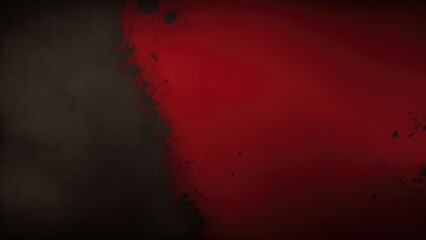 Red and Black gradient grunge cement background with scratches