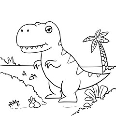 Tyrannosaurus Coloring Page