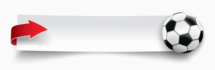 Papierzettel mit einem Fußball © Alexander Limbach