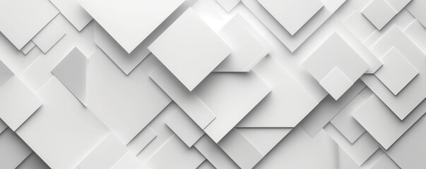 Obraz premium White background with geometric shapes. White minimalistic website wallpaper. Modern clean simple elegant design banner with copy space