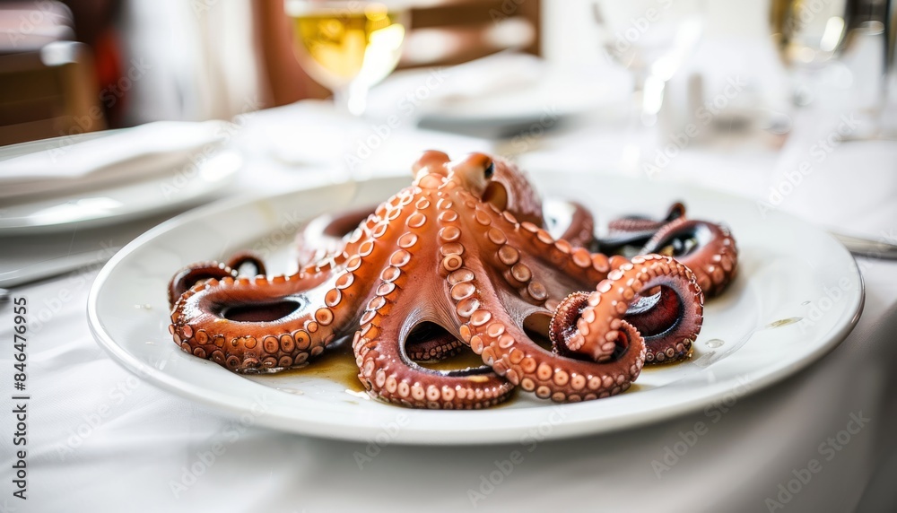 Wall mural Octo-Delight: A Culinary Masterpiece on Display