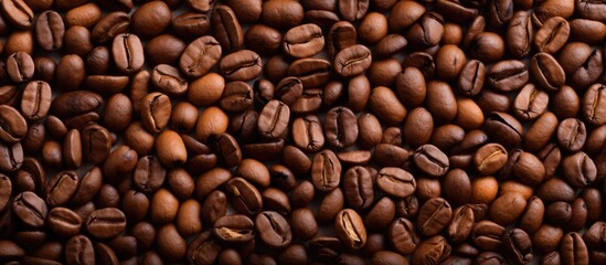 Obraz premium Copy space image of a background consisting of raw coffee beans