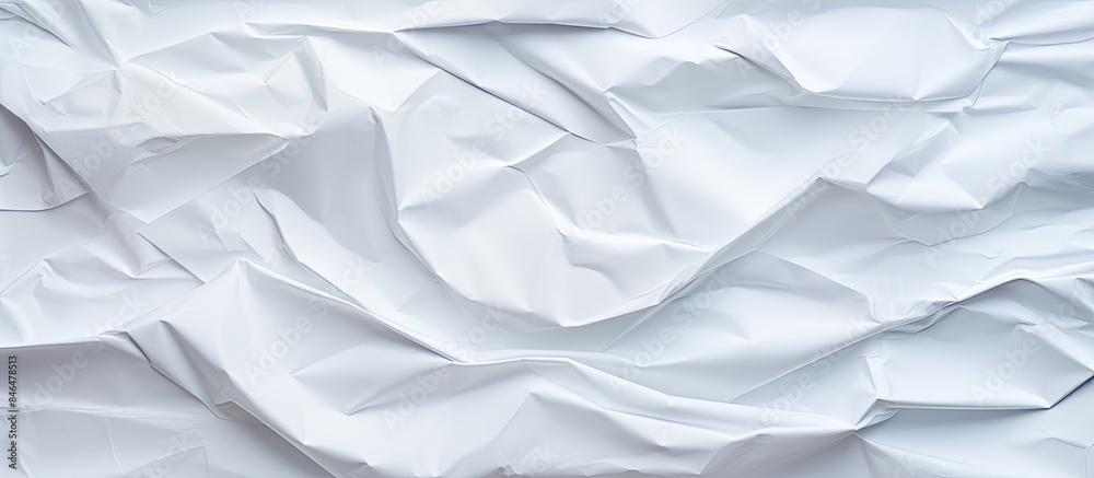 Poster the white crumpled paper creates an interesting and textured background perfect for a copy space ima