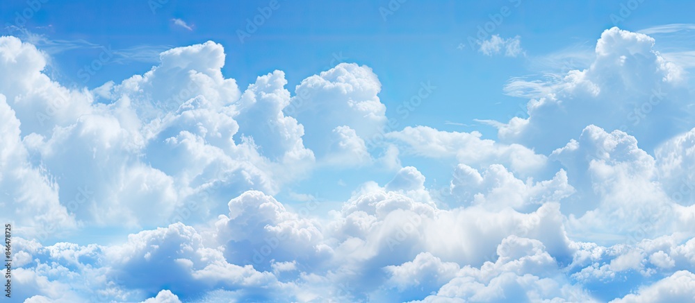 Aufkleber copy space image of a background featuring blue sky and clouds