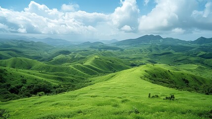 Naklejka premium Vast and Green Pastures