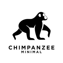 Chimpanzee Logo icon design illustration