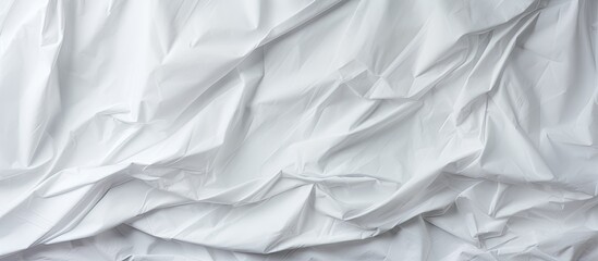 Obraz premium Vintage style copy space image of crumpled white paper surface