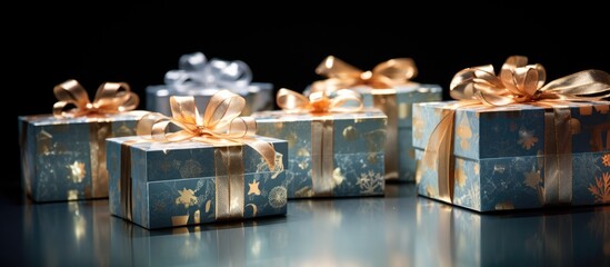 Obraz premium gift box ornaments. copy space available