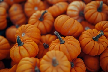 pumpkins background, ideal for autumn and Halloween-themed designs.