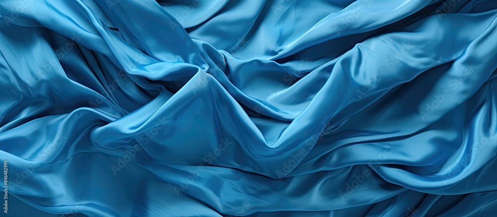 Aufkleber copy space image of a crumpled blue texture providing ample room for text