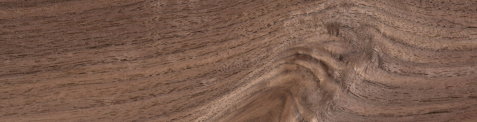 Richly textured Canaletto walnut veneer with natural knot and grain patterns