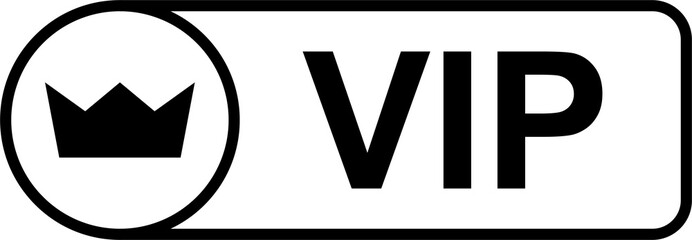 VIP icon for graphic design, logo, website, social media, mobile app, UI