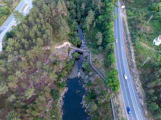 Embalse de Cachamuiña en la provincia de Ourense