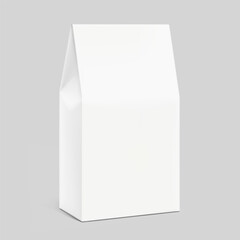 Pinch top box for bottle. Vector illustration isolated on grey background. Ready and simple to use for your design. EPS10.