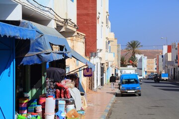 Sidi Ifni town street in Morocco