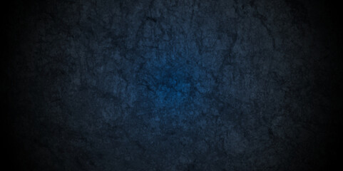 Abstract Dark blue concreate wall retro old slate grunge backdrop background or texture. black concrete wall High Resolution on charcoal color vintage Cement and Concrete texture.