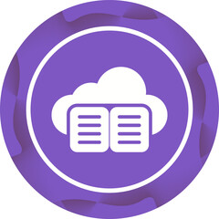 Cloud Training Vector Icon