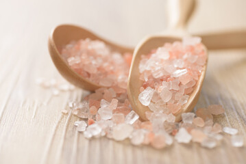 Pink himalayan salt for cooking or spa treatment