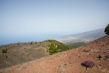 Scene of the Birigoyo peak, La Palma Island, Canary Islands.