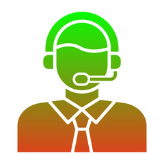 Customer Service Agent Icon