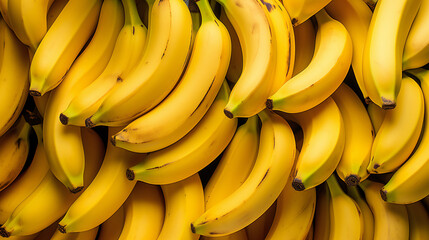A pile of yellow bananas